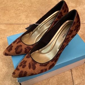 Textured Leopard Heels